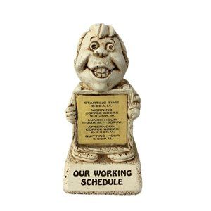 1973 Paula Working Schedule Figurine - W330 - 5.5"